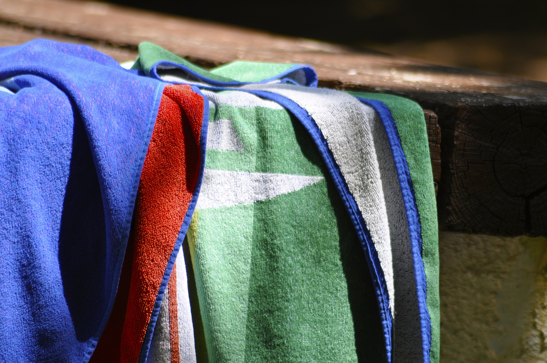 ręczniki na plaży